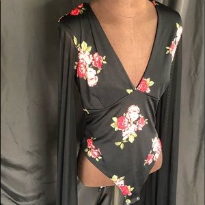 Flowers bosysuit